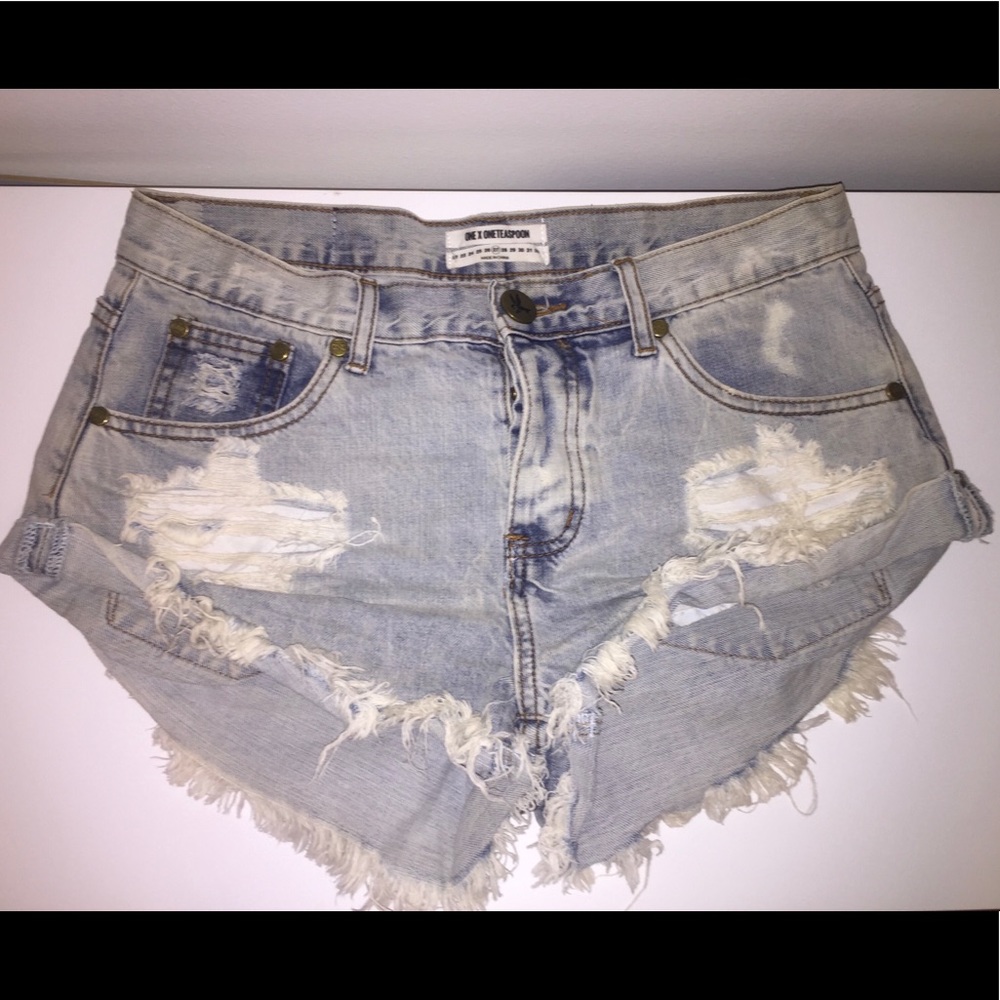 One Teaspoon bandit denim shorts | Color: Le Homme